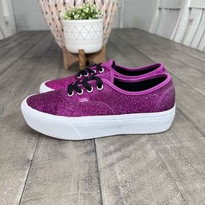 Vans Purple Glitter Sneakers